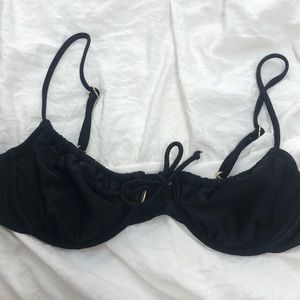 black bikini top